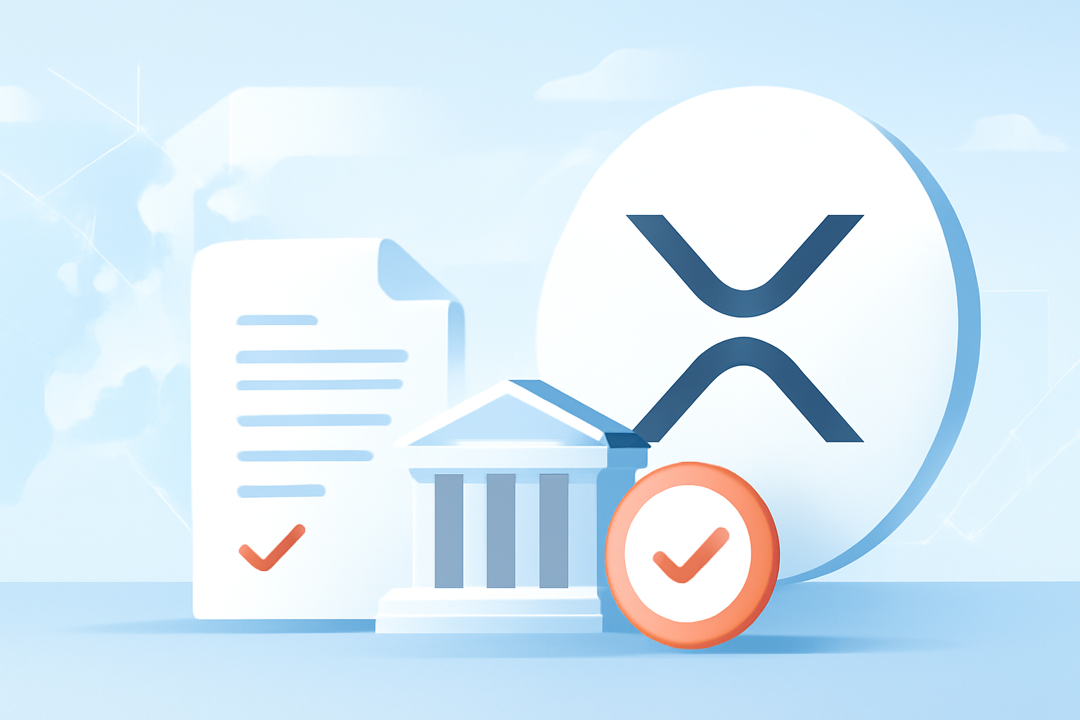 Redactionele AI-illustratie bij XRP-nieuws: ESMA-register bevestigt CASP-autorisatie voor Ripple Payments Europe S.A. in Luxemburg