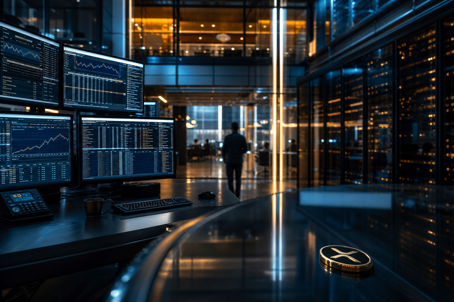 Realistisch redactioneel AI-beeld bij XRP-nieuws: Binance houdt volgens Finbold begin 2026 nog circa 2,5 miljard XRP aan