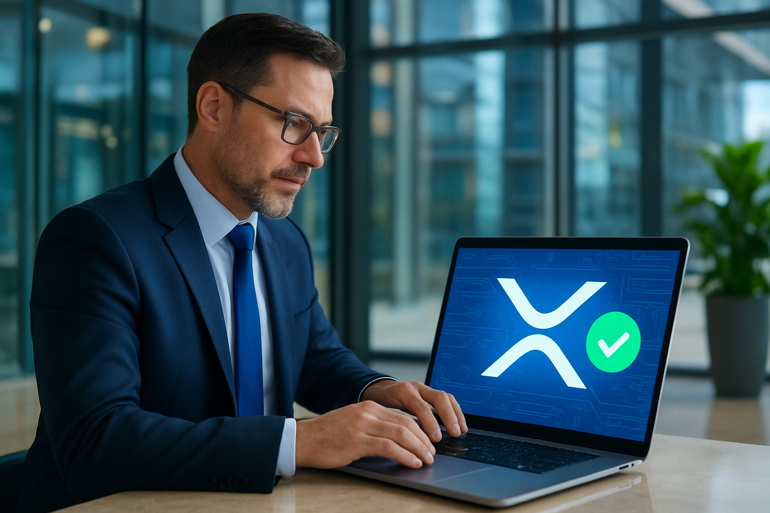 Realistisch redactioneel AI-beeld bij XRP Ledger-nieuws: XRPL-lek opgelost voordat geplande functie live ging